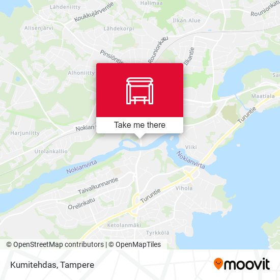 How to get to Kumitehdas in Nokia by Bus?