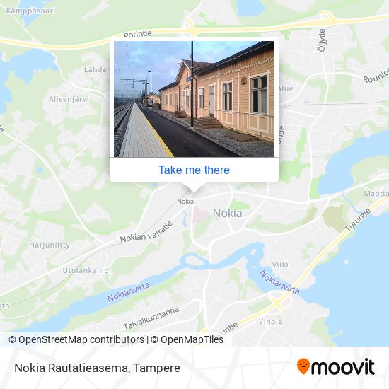 Nokia Rautatieasema map
