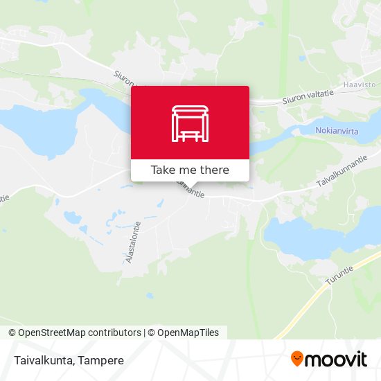 How to get to Taivalkunta in Nokia by Bus?