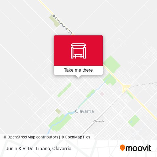 Junin X R. Del Líbano map