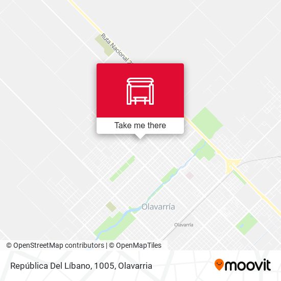 República Del Líbano, 1005 map