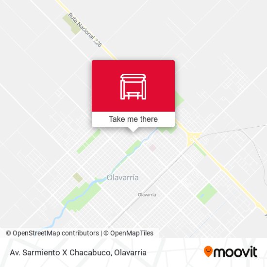 Av. Sarmiento X Chacabuco map