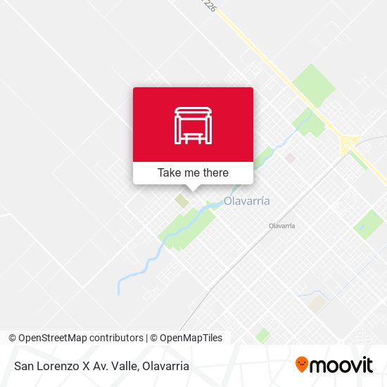 San Lorenzo X Av. Valle map