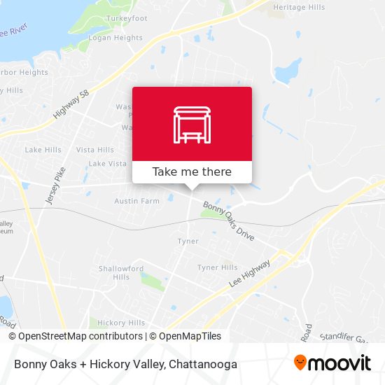 Bonny Oaks + Hickory Valley map