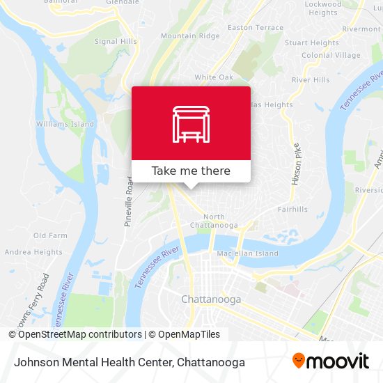 Johnson Mental Health Center map
