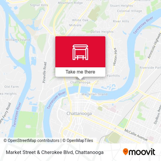 Mapa de Market Street & Cherokee Blvd