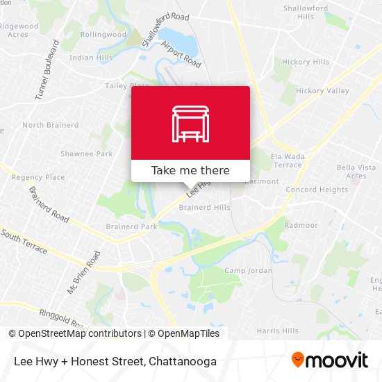 Lee Hwy + Honest Street map