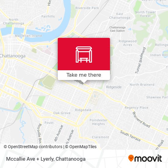 Mapa de Mccallie Ave + Lyerly