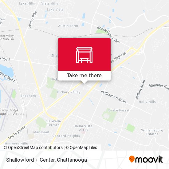 Shallowford + Center map