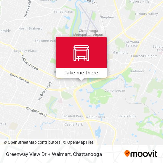 Mapa de Greenway View Dr + Walmart