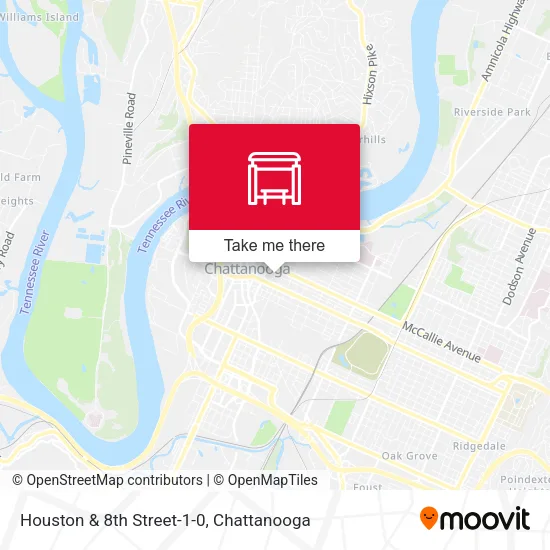 Mapa de Houston & 8th Street-1-0