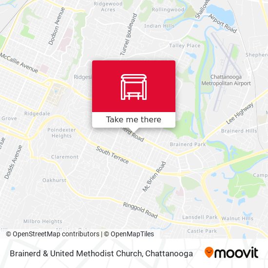 Brainerd & United Methodist Church map