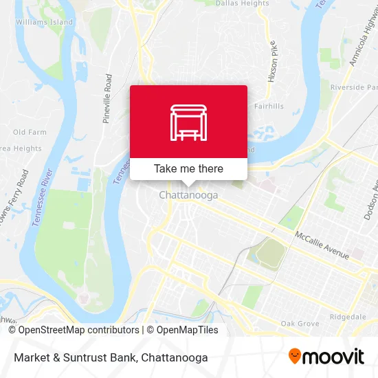 Market & Suntrust Bank map