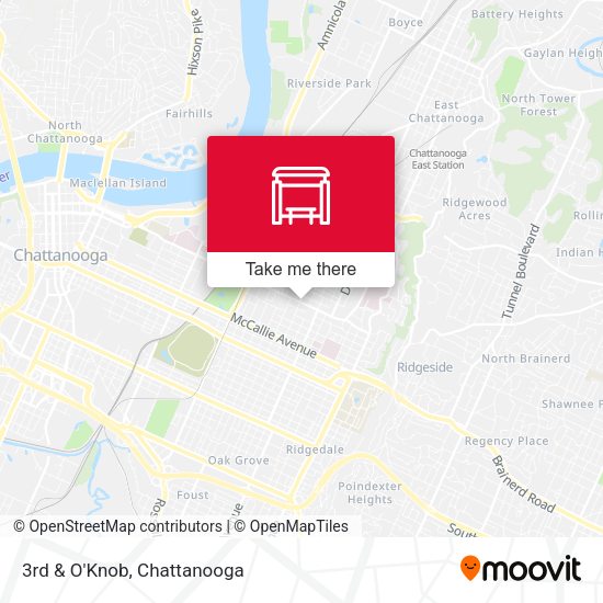 3rd & O'Knob map