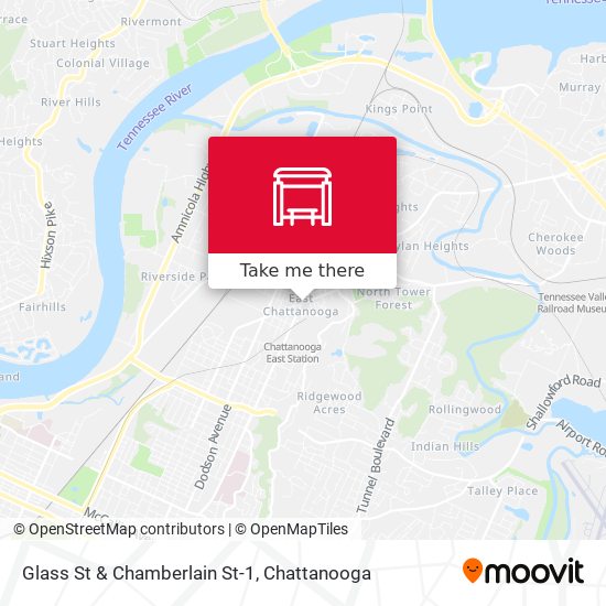 Glass St & Chamberlain St-1 map