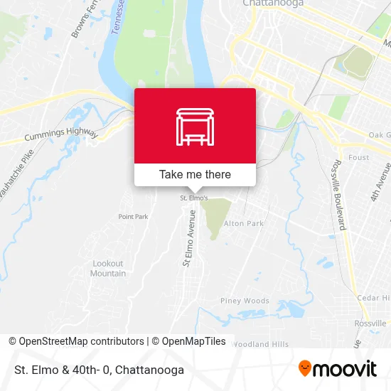 St. Elmo & 40th- 0 map