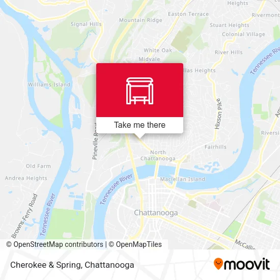 Mapa de Cherokee & Spring