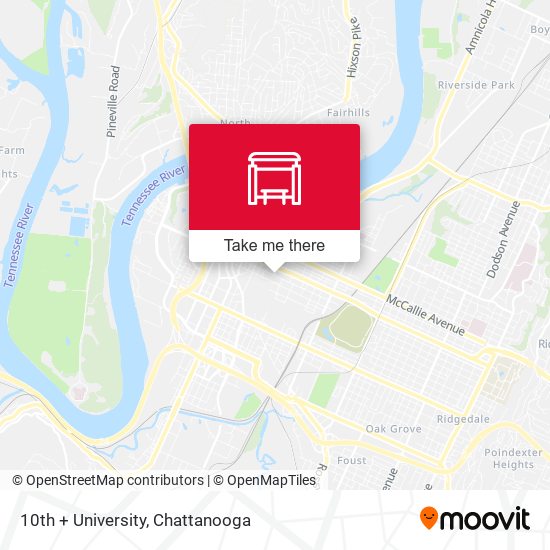 10th + University map