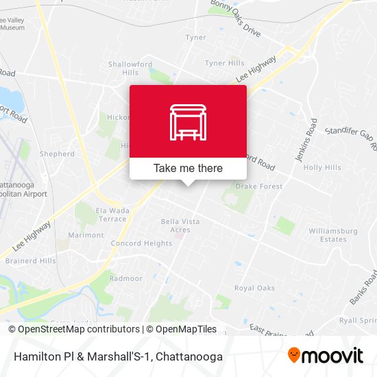 Hamilton Pl & Marshall'S-1 map