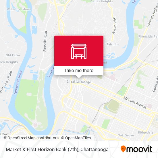 Mapa de Market & First Horizon Bank (7th)