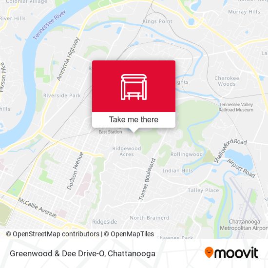 Greenwood & Dee Drive-O map