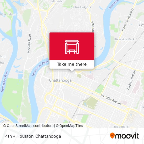 Mapa de 4th + Houston