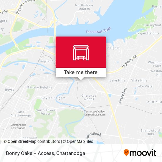 Bonny Oaks + Access map
