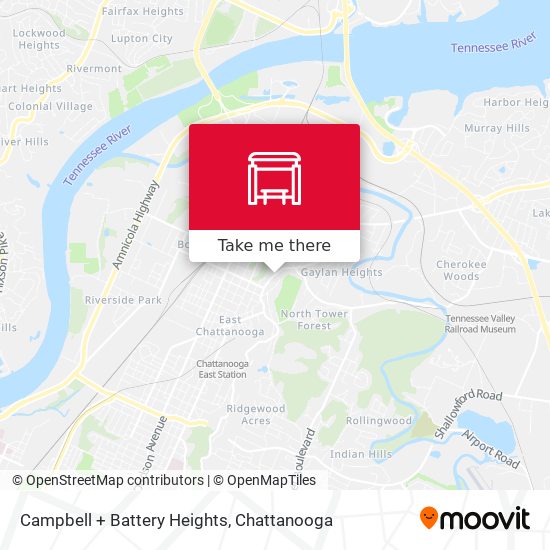 Campbell + Battery Heights map