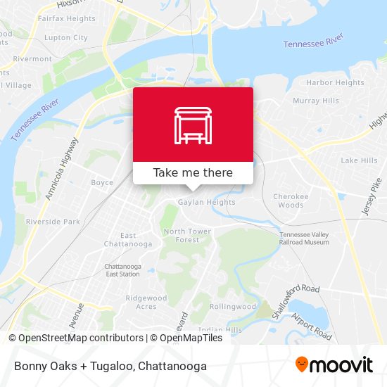 Bonny Oaks + Tugaloo map