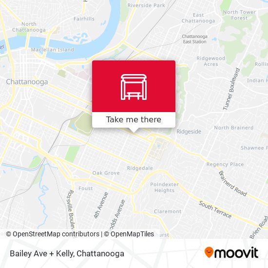 Mapa de Bailey Ave + Kelly