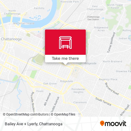 Bailey Ave + Lyerly map
