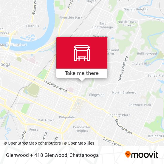 Glenwood + 418 Glenwood map