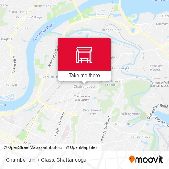 Chamberlain + Glass map