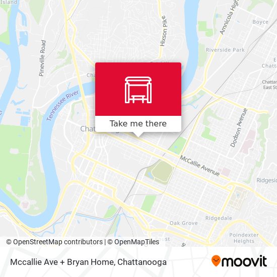 Mccallie Ave + Bryan Home map