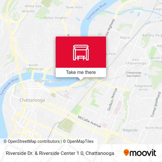 Riverside Dr. & Riverside Center 1 0 map