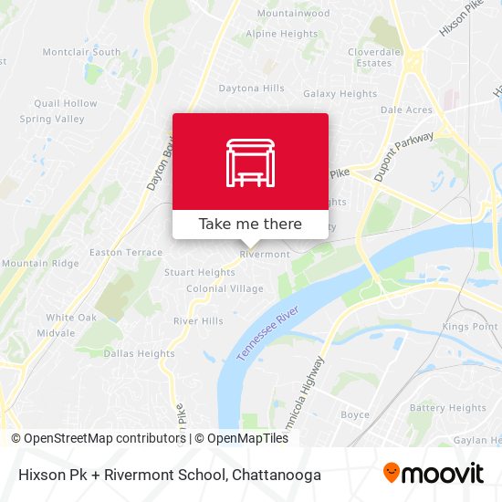 Hixson Pk + Rivermont School map
