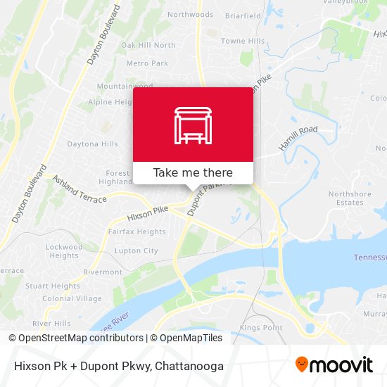 Hixson Pk + Dupont Pkwy map