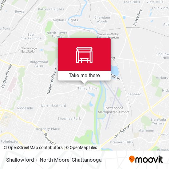 Mapa de Shallowford + North Moore