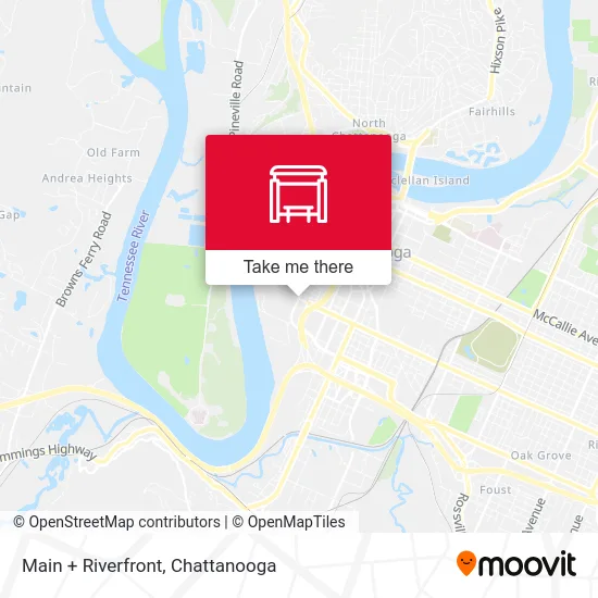 Main + Riverfront map