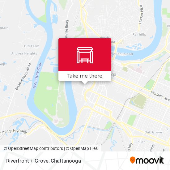 Riverfront + Grove map