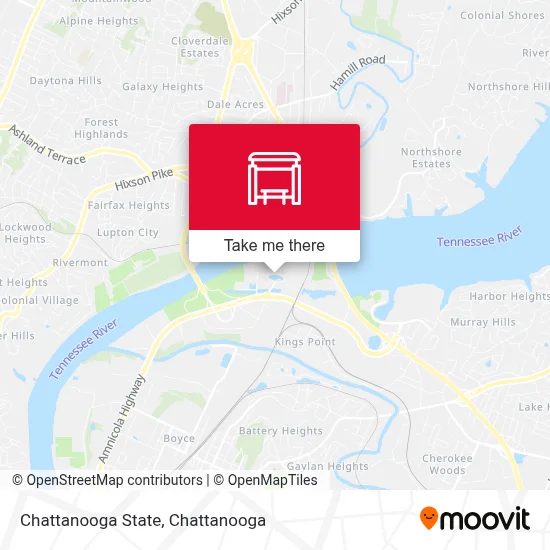 Chattanooga State map