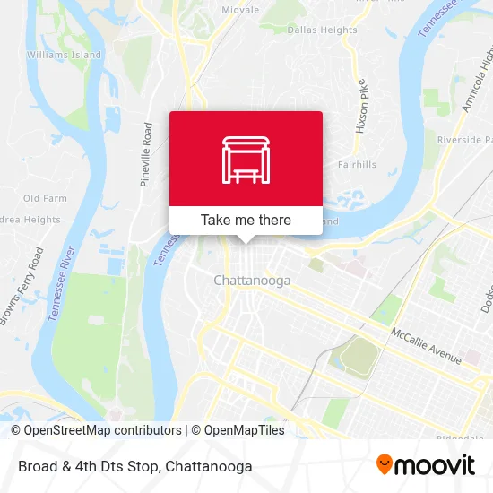 Broad & 4th Dts Stop map
