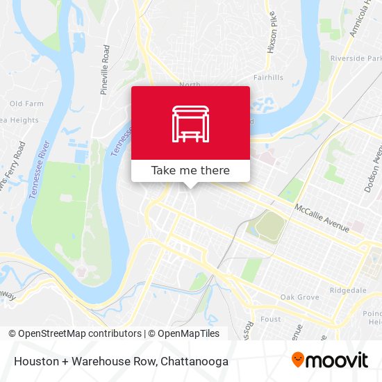 Houston + Warehouse Row map