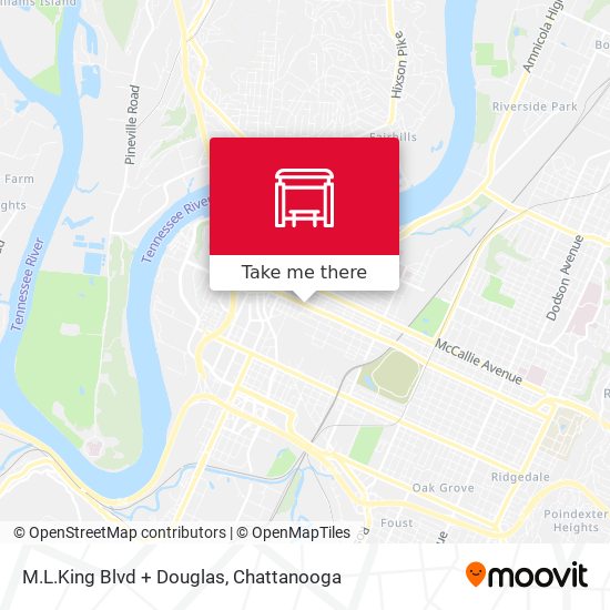 M.L.King Blvd + Douglas map