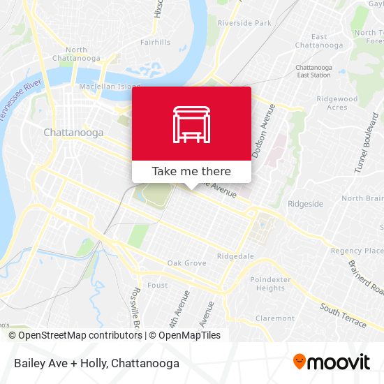 Bailey Ave + Holly map