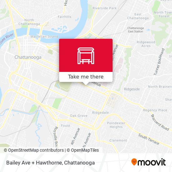 Bailey Ave + Hawthorne map