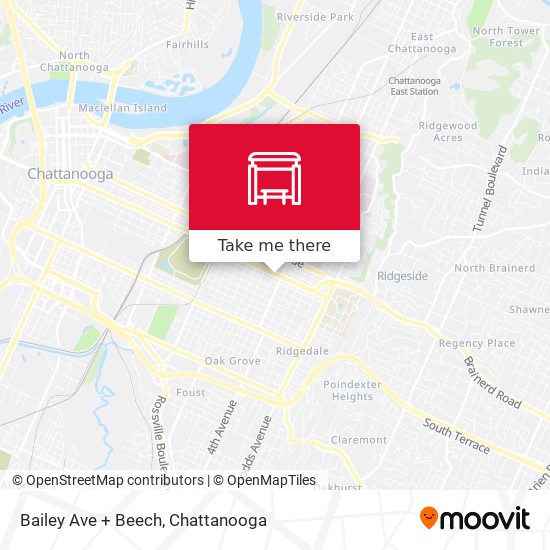 Bailey Ave + Beech map