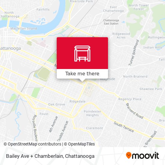 Bailey Ave + Chamberlain map