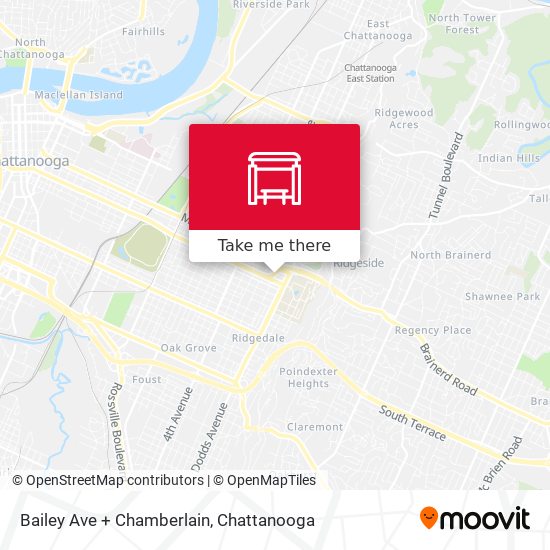 Mapa de Bailey Ave + Chamberlain