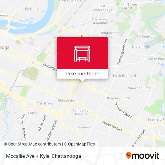 Mccallie Ave + Kyle map